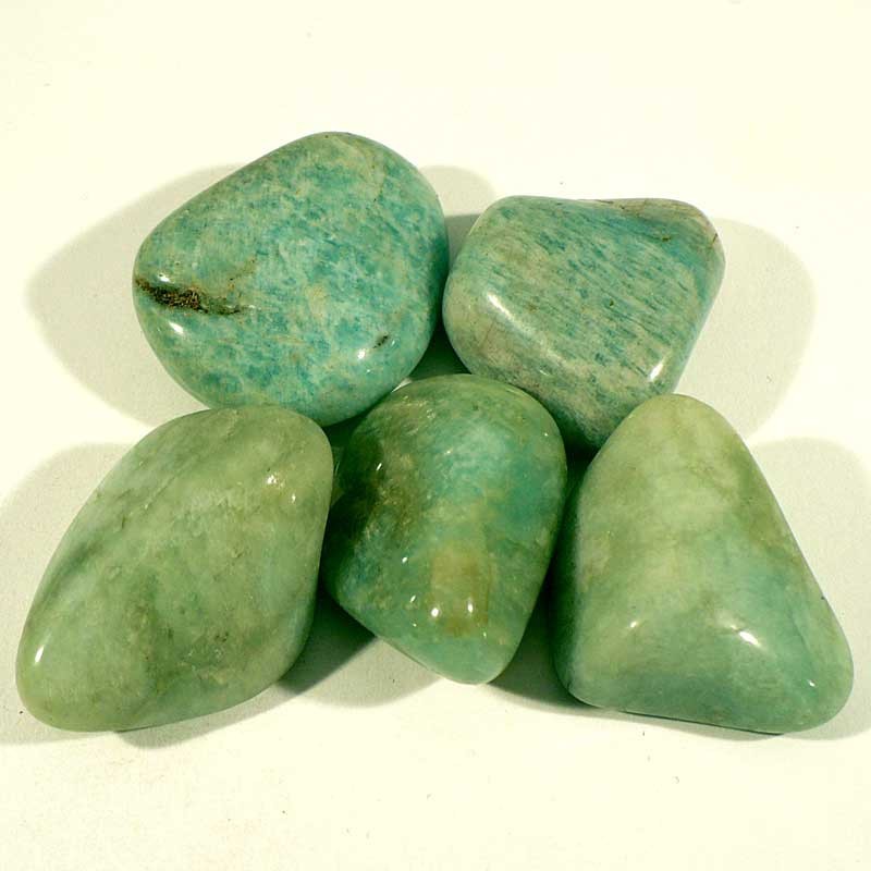 amazonite du Brésil - pierres roulées