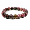 Bracelet en Rhodonite perles rondes 10mm