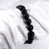 Bracelet en Obsidienne perles rondes 10mm