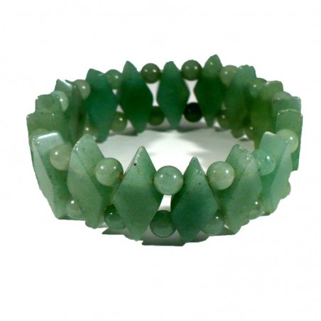 Bracelet losanges en Aventurine