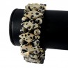 Bracelet losanges en Jaspe dalmatien