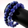 Bracelet en Lapis Lazuli perles rondes 10mm