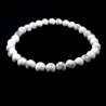 Bracelet en Howlite perles rondes 6mm