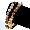 Bracelet en Agate crazy lace perles facettées 6mm