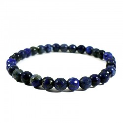 Bracelet en Lapis Lazuli perles facettées 6mm