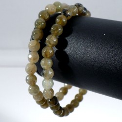 Bracelet en Labradorite perles facettées 6mm
