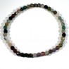 Bracelet en Agate multicolore perles facettées 4mm