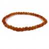 Bracelet en Aventurine orange perles facettées 4mm