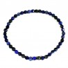 Bracelet en Lapis Lazuli perles facettées 4mm