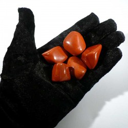 jaspe rouge du Brésil - pierres roulées