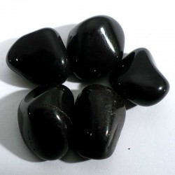 Onyx noir du Brésil - pierres roulées