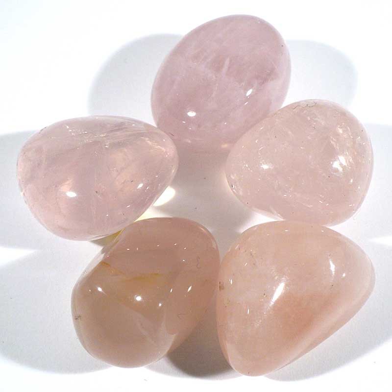 quartz rose du Brésil - pierres roulées qualité extra