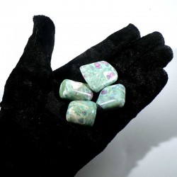 Rubis dans fuchsite d'Inde - pierres roulées