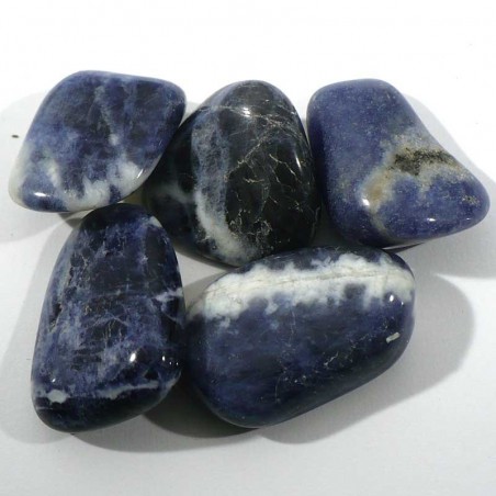 sodalite du Brésil - pierres roulées