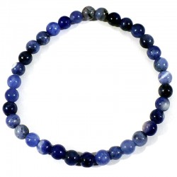 Bracelet enfant en Sodalite perles rondes 4mm