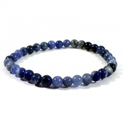 Bracelet enfant en Sodalite perles rondes 4mm