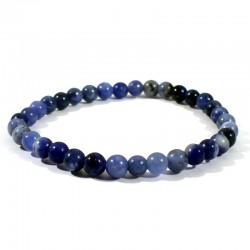 Bracelet enfant en Sodalite perles rondes 4mm