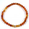 Bracelet enfant en Cornaline perles rondes 4mm