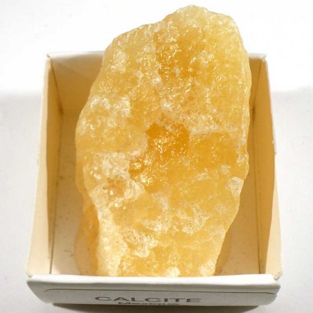 Calcite orange du Mexique - boite de collection 4cm