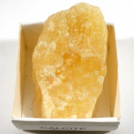 Calcite orange du Mexique - boite de collection 4cm Calcite orange du Mexique - boite de collection 4cm