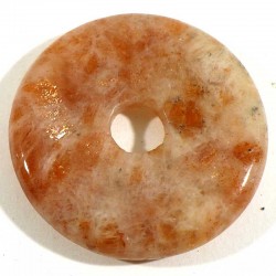 Pendentif donuts en pierre de soleil qualité extra 3cm