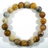 Bracelet en agate crazy lace perles rondes 10mm