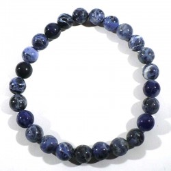 Bracelet en sodalite perles rondes 8mm