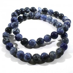 Bracelet en sodalite perles rondes 8mm