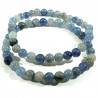 Bracelet en quartz bleu (rutile) perles rondes 6mm