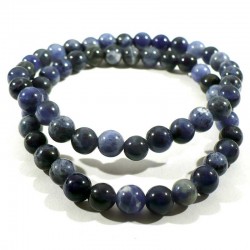 Bracelet en sodalite perles rondes 6mm