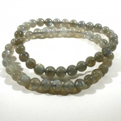 Bracelet en labradorite perles rondes 6mm