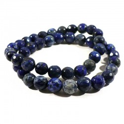 Bracelet en Lapis Lazuli perles facettées 8mm