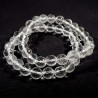 bracelet en cristal de roche perles facettées 8mm