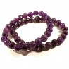 bracelet en améthyste perles facettées 8mm