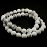 Bracelet en howlite perles facettées 8mm