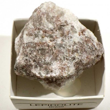 Lépidolite du Brésil - boite de collection 4cm