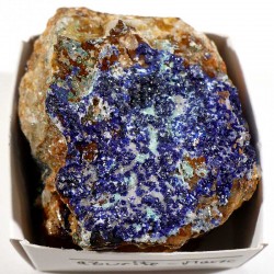 Azurite du Maroc - boite de collection 4cm