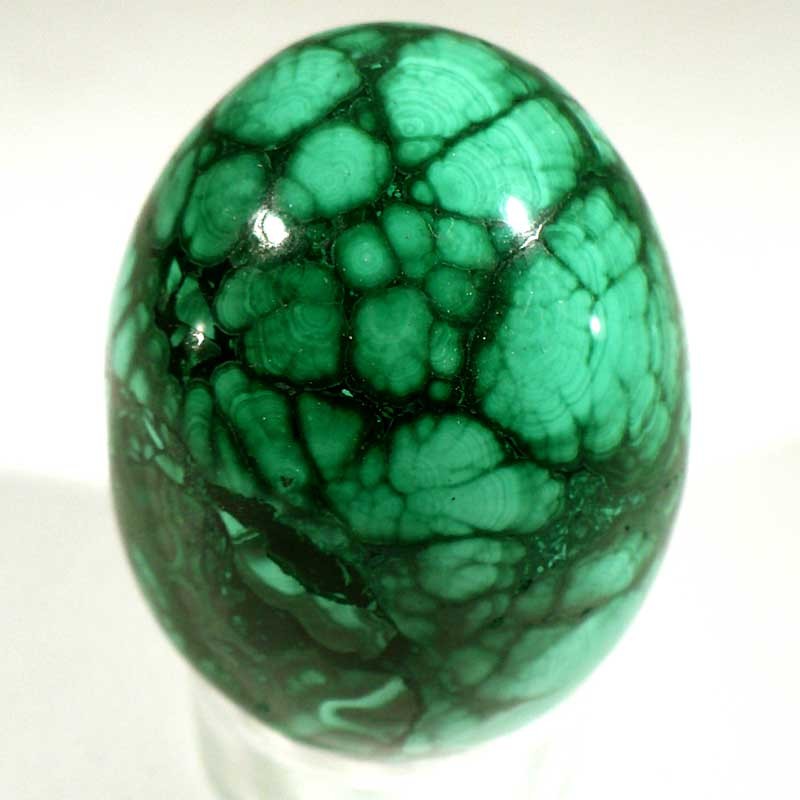 Oeuf en malachite du Congo 4cm Oeuf en malachite du Congo 4cm