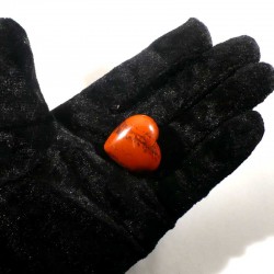 Pendentif coeur en jaspe rouge 3cm