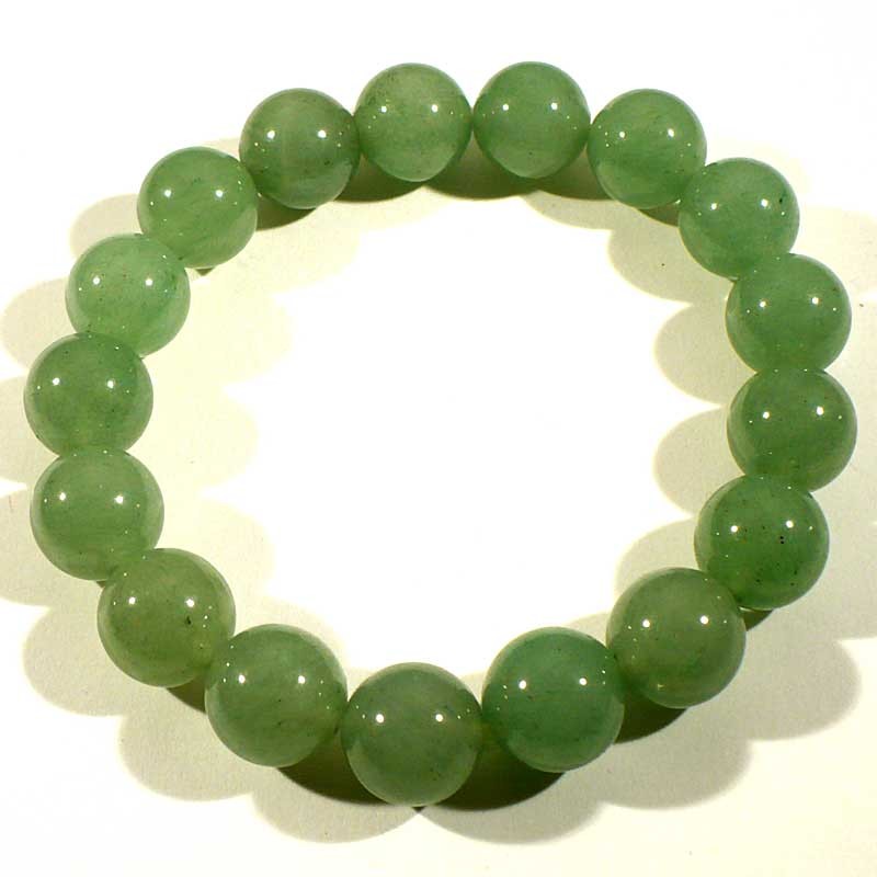 Bracelet en aventurine perles rondes 12mm Bracelet en aventurine perles rondes 12mm