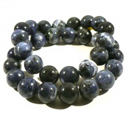 bracelet en sodalite perles rondes 12mm