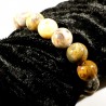 Bracelet en agate crazy lace perles rondes 12mm