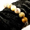 Bracelet en agate crazy lace perles rondes 12mm