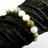 Bracelet en jade serpentine noble de chine perles rondes 12mm