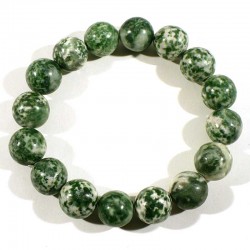 Bracelet en agate arbre perles rondes 12mm