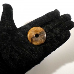 Pendentif donuts en bois fossile 4cm