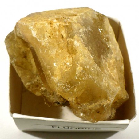 Fluorine jaune du Maroc - boite de collection 4cm