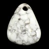 Pendentif galet plat en howlite - magnésite 4cm