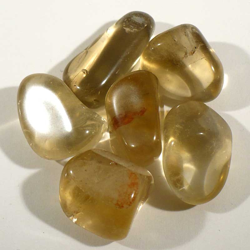 Citrine naturelle de Madagascar - pierre roulée Citrine naturelle de Madagascar - pierre roulée