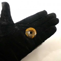Pendentif donuts en oeil de tigre 3cm